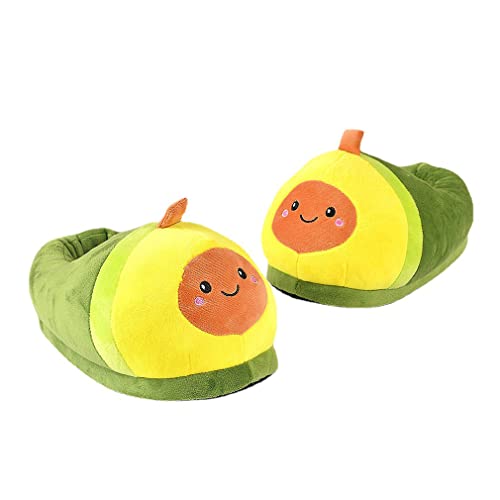 DEBAIJIA Zapatillas de Animales Adulto Zapatillas de Patas de Dinosaurio Unisex Calzado Disfraz Suave De Felpa El Hogar Zapatos De Garra De Pata (Amarillo Verde-32/43)