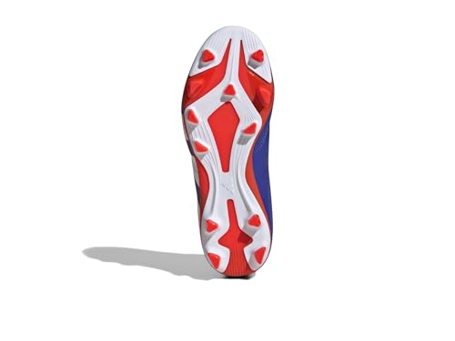 adidas Bota de futebol infantil Predator Club Sock J flexível Groun (pequeno grande, Azul lúcido, br