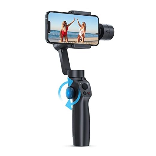 Funsnap Capture 2 3-Axis Gimbal Stabilizer for iPhone&Android Phones&GoPro Action Camera,Vlog/Youtuber/Live Video Record with Phone Go Mode,Face Object Tracking Motion Time-Lapse,Stable Anti-Shake.