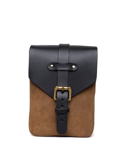 Trip Machine Company Leather Motorcycle Tank Pouch/Bag Tobacco Brown