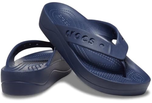 Image of Crocs Women Baya Platform Flip Blk Croslite Flip | 208395-001 |