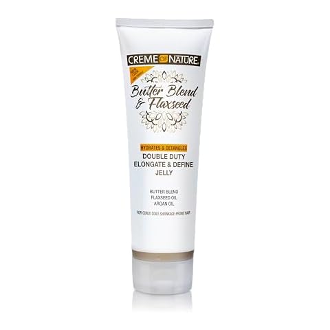 Creme of Nature, Curl Elongater, Butter Blend, Argan Oil, Flaxseed Oil, Curl Jelly for Defining Hydration, 8.45 Oz Cover