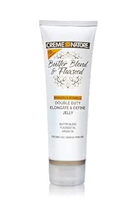 Creme of Nature Double Duty Elongate and Define Jelly with Butter Blend, Flaxseed & Argan Oil, 8.4 fl oz