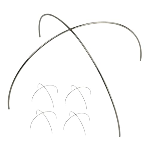 Mikinona 5pcs Stainless Steel Plastic Holder - Design for Kitchen Use Food Film Bracket for Restaurant Dishes Easy to Clean and Versatile Kitchen Tool