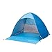 Pop -up Beach Tenda, tenda da sole istantanea pieghevole per protezione solare UV Famiglia Family Dishing Picnic Bench Blue L