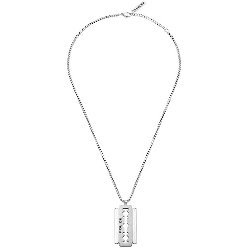 Collier Police 32024725 pour homme en acier inoxydable moderne
