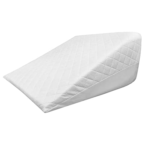 Nod Off Wedge Pillow Orthopedic Bed Wedge Support Pillow Memory Foam Pillow Reduce Back Pain, Snoring & Breathing Problems Great for Sleeping Hypoallergenic pillow Washable Cover Cover
