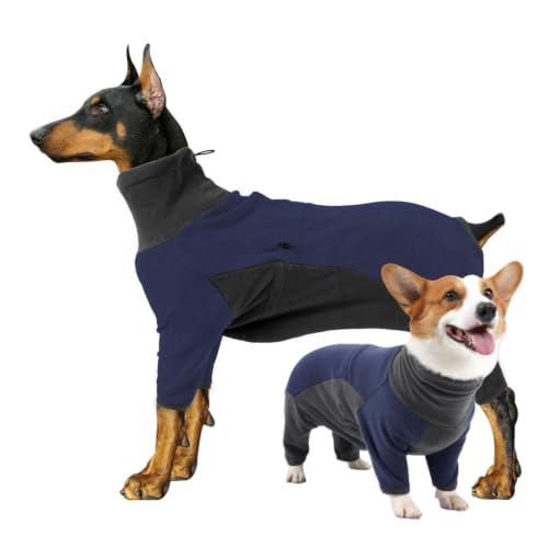 ODSSTAIPS High Neck Fleece Full Body Dog Winter Onesie