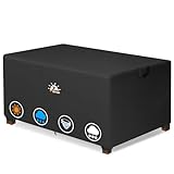 Zettum 91 x 55 x 45 CM Funda de mesa de café Jardín, Tela Protector para Rectangular Mesa Anti Viento Cubierta Mesa Anti-UV