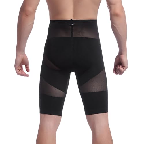 Munweiyu Short de compression en maille pour homme - Effet lifting des fesses - Legging transparent - Sexy - Pantalon de fitness - Boxer de fitness, Noir , 3XL – vue 2