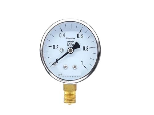 Medidor de presión industrial Y-60 con tubo Bourdon analógico