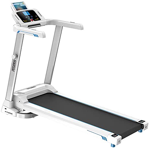 Image of Folding Treadmill with LED Display Silent Weight Loss Folding Home Treadmill Load 120Kg White Fitness Equipment