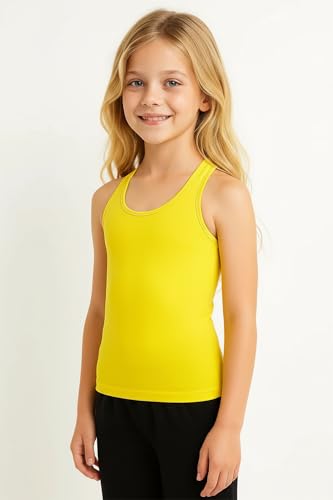 Image of Kurve Premium Girls Seamless Supersoft Wide Strap Comfortable Racerback Tank (Made with Love in The USA)