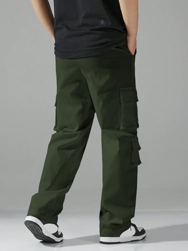 Image of Tagas Men Plus Flap Pocket Side Drawstring Waist Cargo Pants || Trousers Casual Pant || Cargo Pant || Jeans Pant || Track Pant for Man ||MC-8