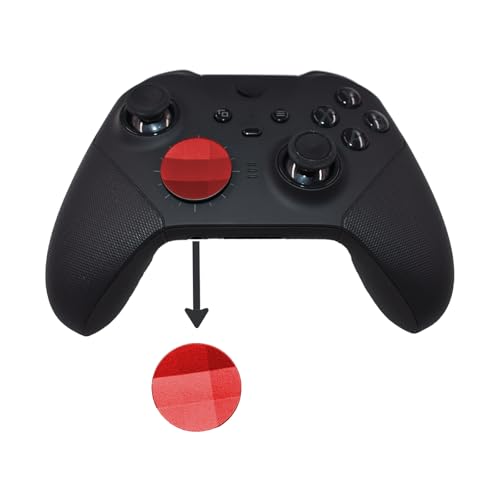 Image of 2 Pack Elite 2 Metal D-Pads Replacement for Xbox One Elite Series 2 Controller, Magnetic Standard D-Pad and Faceted D-Pad for Xbox One Elite Series 2 /Series 2 Core /Series 1 Controller (Red)