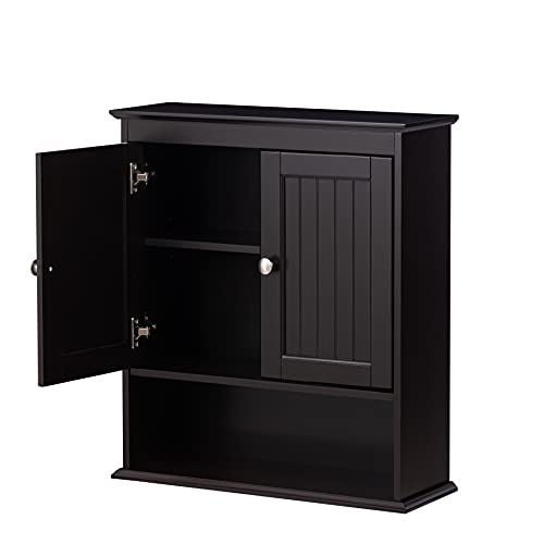 image for Spirich Bathroom Cabinet Wall Mounted, Wood Hanging Cabinets with Door