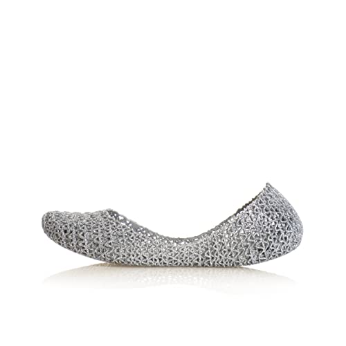 Melissa Campana Papel 20, Women’s Closed Toe Ballet Flats, Silver (Silver Glitter 50711), 7 UK (40 EU)
