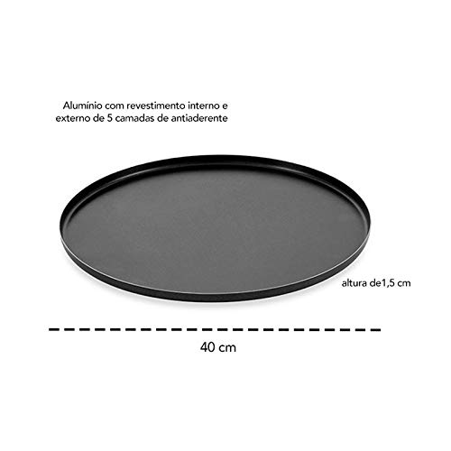 A Dona Chefa Forma de Pizza 40, 2 L, Preta