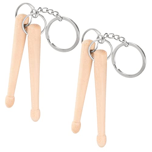 Llaveros con colgante de baquetas para bateristas x4 miniatura 6