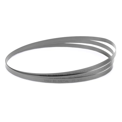 Mayouko 35-3/8 Inch Band Saw Blade 10/14 TPI for Milwauk* Portable Band Saw Blade Replacement for Milwauk* Bandsaw Blades 35-3/8 x 1/2 x .020 10/14 TPI 3-Pack