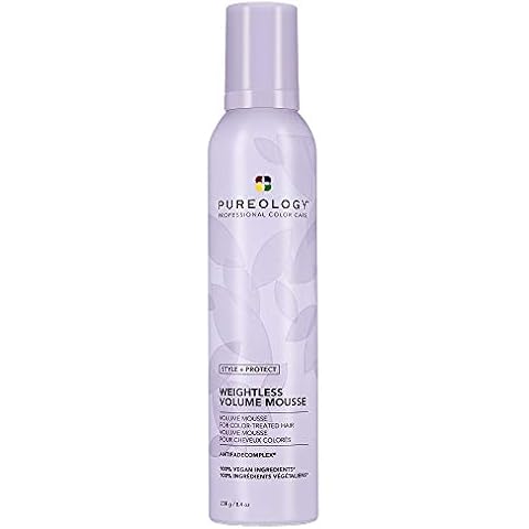 Pureology Style + Protect Weightless Volume Mousse | For Fine, Color-Treated Hair | Lightweight, Volumizing Mousse | Sulfate-Free | Vegan | Updated Packaging | 8.4 Oz. | Cover