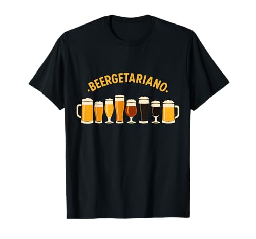 Beergetariano Cerveza Graciosa Idea Regalo Fiesta Beer Camiseta