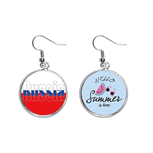 Pendientes de sandía Rusia joyería verano accesorio lóbulo mujer