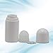 4Pcs 50mL Empty Refillable Roll-on Bottle White Plastic Anti-perspirant Roller Bottles Leak-Proof DIY Deodorant Container with Roller Ball