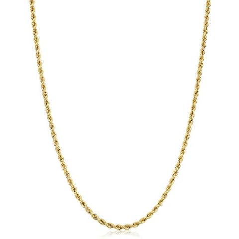 Collier en or jaune 14 carats Kooljewelry Cover