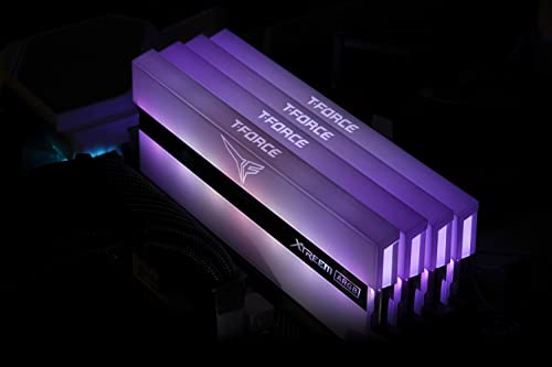 Image of TEAMGROUP T-Force XTREEM ARGB 3600MHz CL18 32GB (2x16GB) PC4-28800 Dual Channel DDR4 DRAM Desktop Gaming Memory Ram (White) - TF13D432G3600HC18JDC01