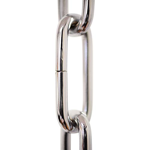 Image of RCH Hardware CH-S59-395-PC Steel Chandelier Chain 7 Gauge, Polished Chrome (1 Foot)