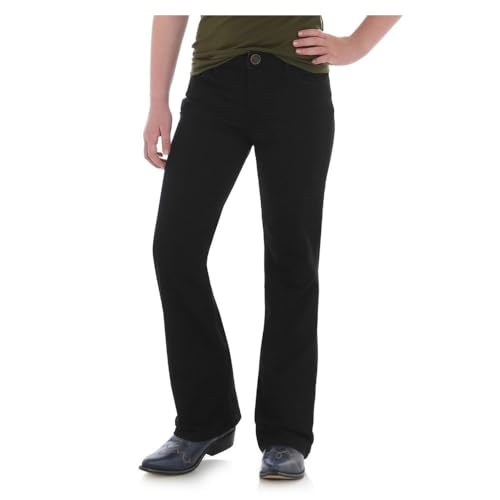 Wrangler Girl's Everyday Boot Cut Black Jean