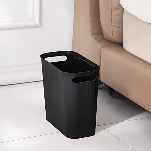 image for rejomiik Small Trash Can, 3.5 Gallon Garbage Can Slim Waste Basket Pla