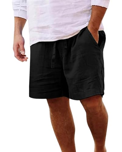 LVCBL Shorts herr sommar linneshorts lät...