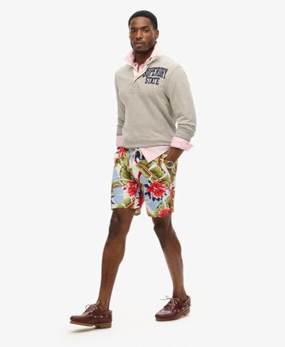 Superdry Para Hombre. M7110432A PantalóN Corto Bermuda Azul (M), Casual, AlgodóN - 2