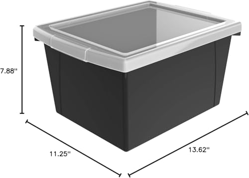 Image of Storex Lids for Storex 4 Gallon Small Storage Bin, Translucent, 6-Pack (61405U06C)