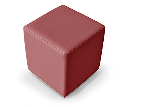 moebel-eins KUBUS Sitzwürfel Bandscheibenhocker Sitzhocker Fußhocker in weinrot 39x34x34 cm, weinrot moebel-eins KUBUS Sitzwürfel Bandscheibenhocker Sitzhocker Fußhocker in weinrot 39x34x34 cm, weinrot