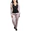 Striped Moisture-wicking Neoprene - Dusty Pink