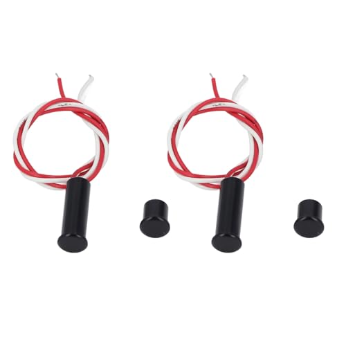 Interruptores de láminas magnéticos NC con carcasa de hierro para alarma, 2 pares