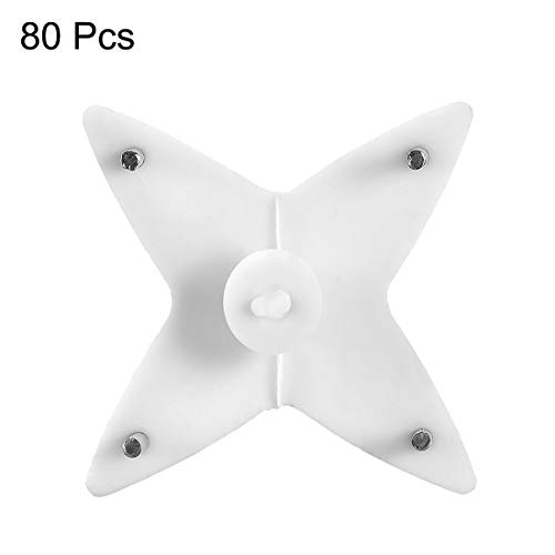 Image of uxcell 17lbs Hardwall Hanger for Hardware, Fasteners Hooks Wall Mount Non-Mark Hook Picture Photo Frame Hangers, 80 Pcs