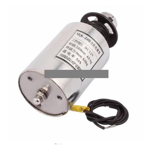 MQ8-Z45B DC 12V Pull Push Type Solenoid Electromagnet 10mm Stroke 4-8Kg Force