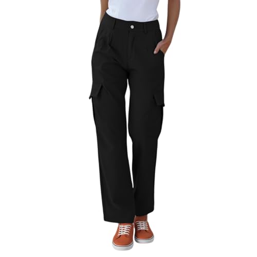 GOFULY Womens Cargo Pants Hiking Casual Quick Dry High Waistd Pants with 4 Pockets Streetwear Fall Stretch Solid Track Pant4