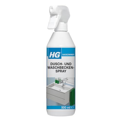HG Limpiador de baño diario en aerosol para uso diario en ducha y lavabo, adecuado para cabinas de...