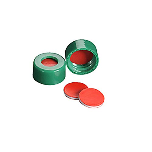 Bouchons avec septa PTFE/silicone/PTFE 9 mm Noir pour éviter l'évaporation des solvants