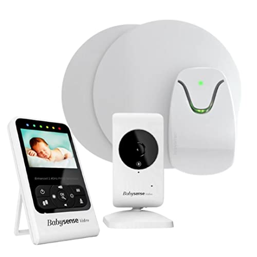Die 8 Besten Babyphone mit Atemüberwachung / baby überwachung 6 BABYSENSE Set V24R Babyphone mit Sensormatten und Kamera: Babysene Video Babyphone + Bewegung & Atmungsüberwachung. Kompletter Set zur Überwachung Ihres Kindes