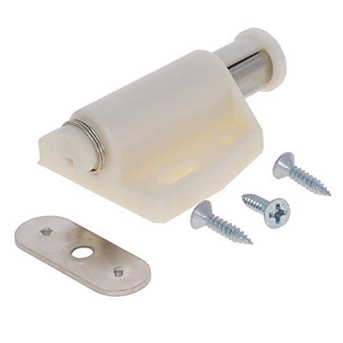 Magnetic Touch Catch Latches – 10-Pack Beige Press Latches For Cabinet Doors & Drawers – Easy Push-to-Close Mechanism 13 thumbnail image