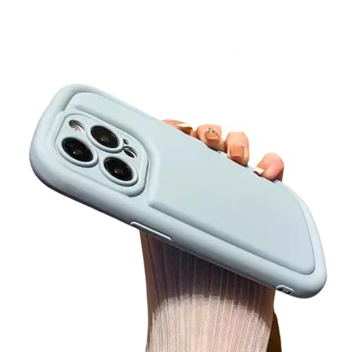 Coque silicone antichoc iPhone 15 Pro Max bleue avec protection coussin d'air