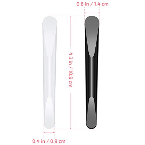 Lurrose 10 Stücke Kosmetikspatel Kosmetik Spachtel Maske Spatel Creme Löffel für Gesichtsmaske (weiß und schwarz)