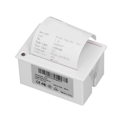 Natudeco Embedded Thermal Receipt Printer 58mm Micro Thermal Printer 5 to 9V Support USB and TTL Serial Port for Shop Restaurant Retail