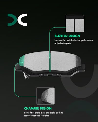 Image of D958 D1451 SCITOO Front Ceramic Rear Semi-Metal Brake Pads Kits 8pcs Fit For Honda For Accord 2011-2017